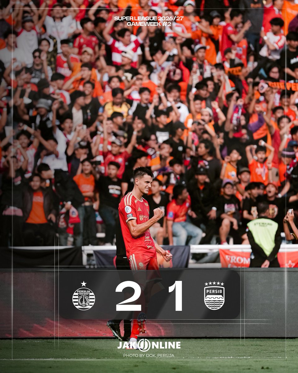 jakonline's tweet photo. PERSIJA TUMBANGKAN PERSIB DI JAKARTA! 🔴👆🏼

#PersijaDay https://t.co/cKRrskZJBr