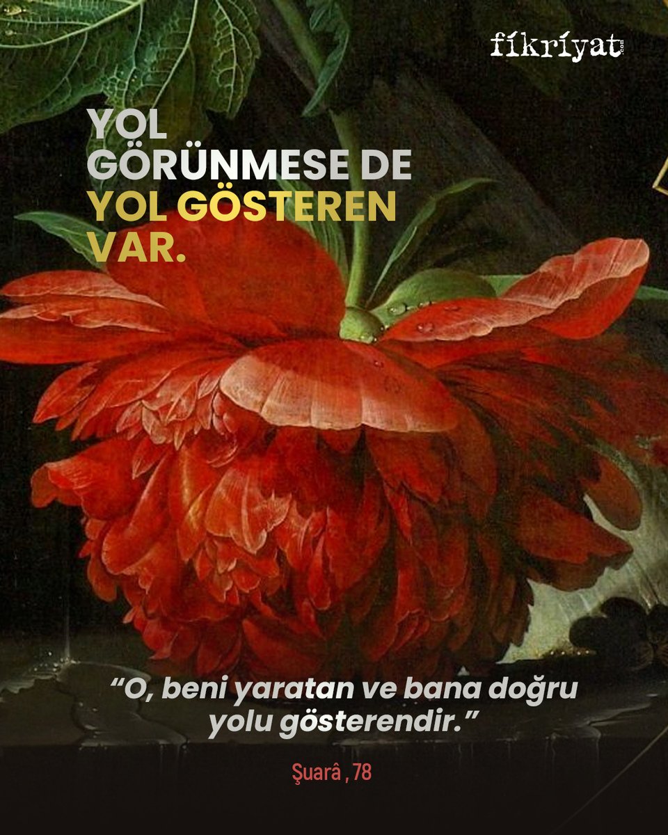 fikriyatcom's tweet photo. Yol görünmese de yol gösteren var.❤️ https://t.co/6fcZKouUnL