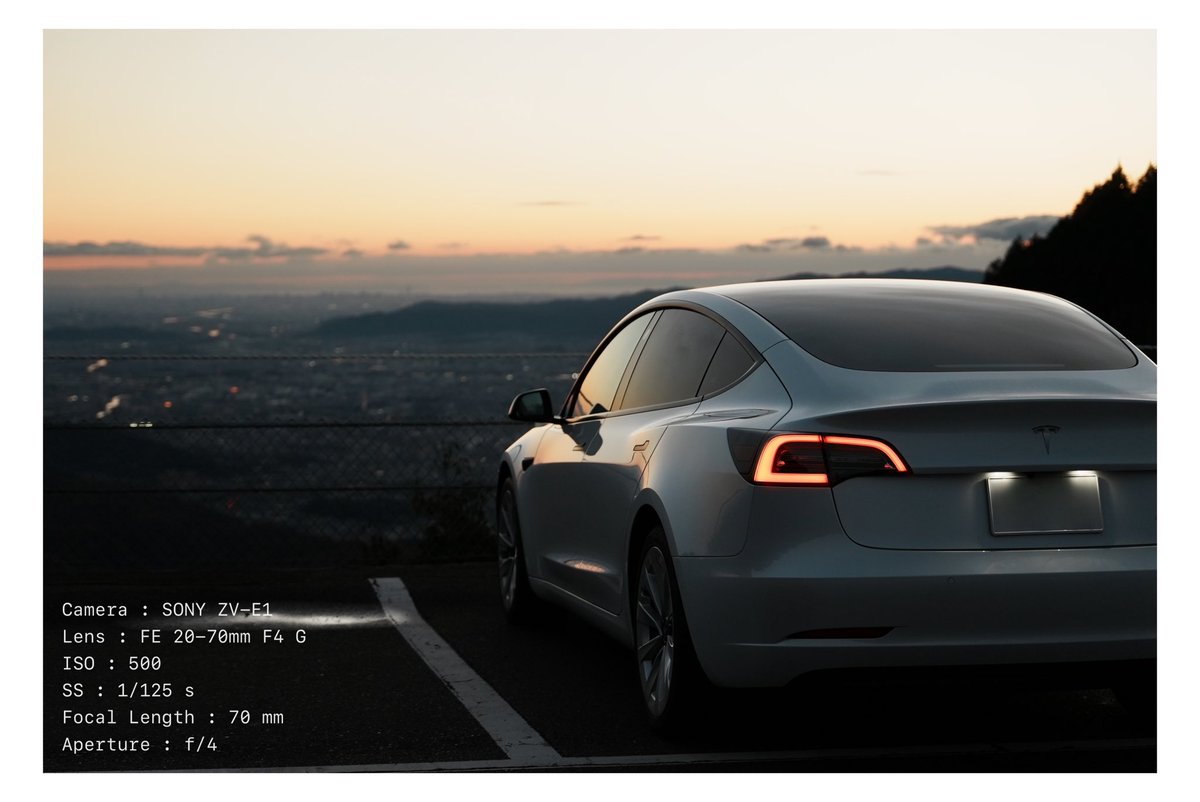 akeome_model3's tweet photo. Tesla Model 3
比叡山ドライブウェイ https://t.co/mG8NMB39q4