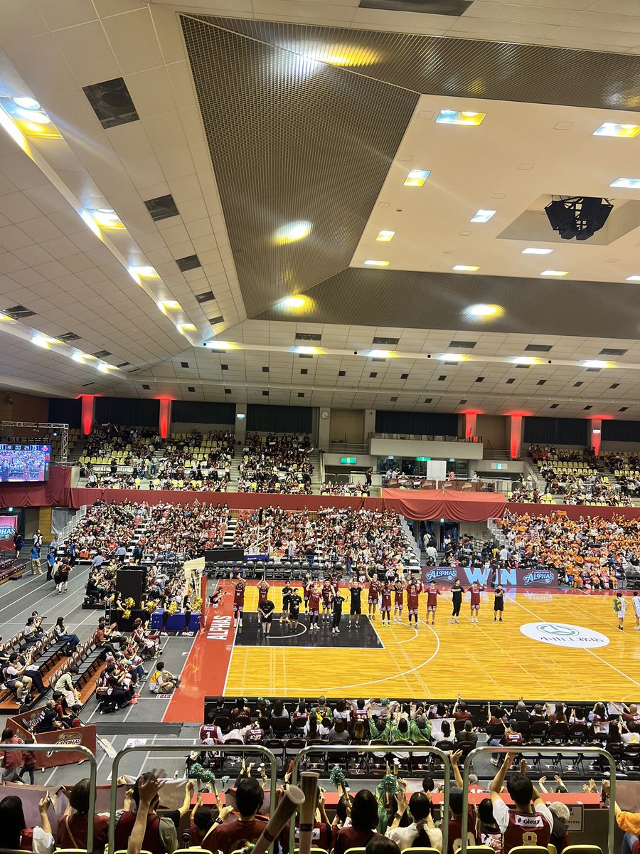 asano_723's tweet photo. 初めての現地観戦！
最高の一体感空間でした！！

#越谷アルファーズ https://t.co/Ox3exhoOTG