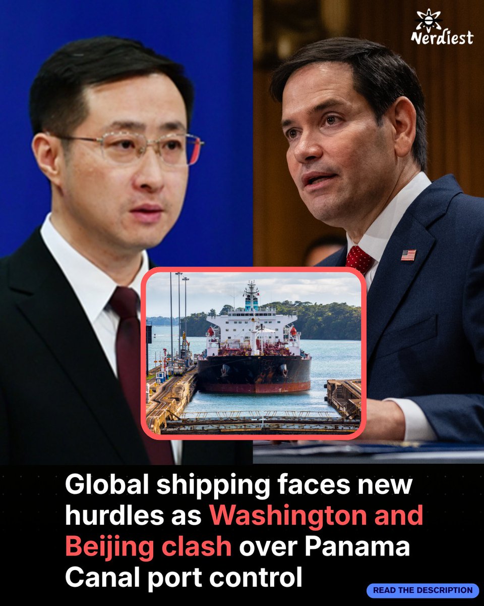 FC_OSANJINHOS's tweet photo. China denounced the US after Marco Rubio accused Beijing of detaining Panama-flagged ships. The dispute escalated after Panama revoked CK Hutchison’s canal port contracts. China later detained 91 Panama-flagged vessels, raising fears for global https://t.co/lzVYBZlDdm