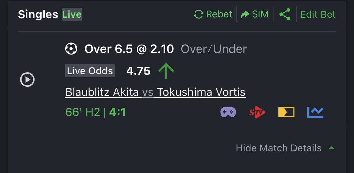 oku_yungx's tweet photo. BET IS CRUEL. 

THEY PLAYED 4-1 in the HT. 

They can’t score again in the 2nd Half. 

You go nearly want run mad if you think this thing. https://t.co/VItxKXk2PF