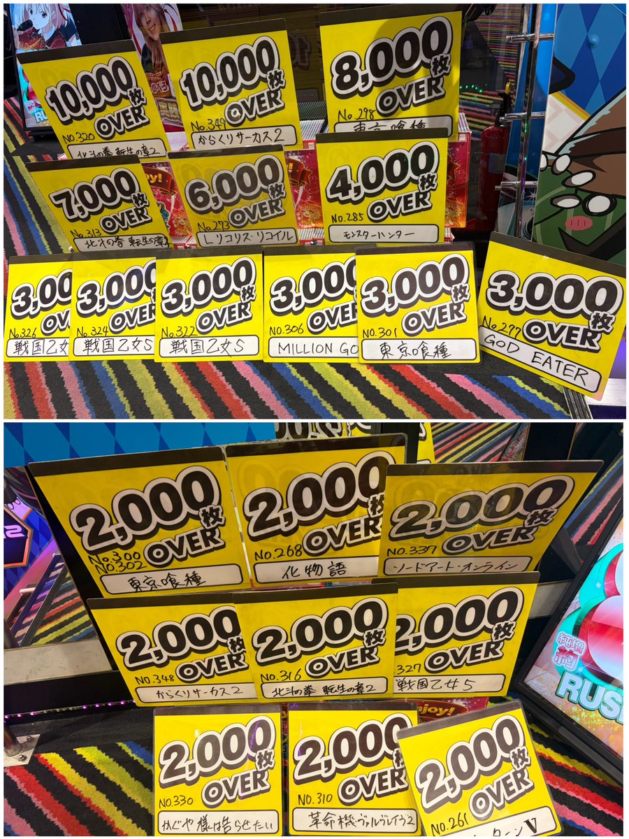pachi_shinopero's tweet photo. 【 #ウエスタン一之江店 】 @w_ichinoe 
店長X 👉 @maruhamaru777 
✨9/12(土) 来店レポ ✨️

🎀粘れそうなのも聞けたり、挙動良いの聞けたり！！
✅しのぺろの大好きなスンスン景品入荷FUWAA!!💙
　ひとつゲットした！全部欲しい………🥹

✅明日13日は どんまいみどり さん来店❗️
✅明後日14日は 新装開店❗️

＼ﾜｲの実践結果：まくり！！／
【喰種】👉1534ﾒﾀﾞﾙ投資、1631ﾒﾀﾞﾙ回収
CZハマりがほとんどなかった！2700枚持ってたメダル減らしてマイナス域いくも、最後にまくって終了🤭

🚨次回しのぺろ来店→9月23日(水･秋分の日)予定✨️🚨

#ウエスタン一之江 PR