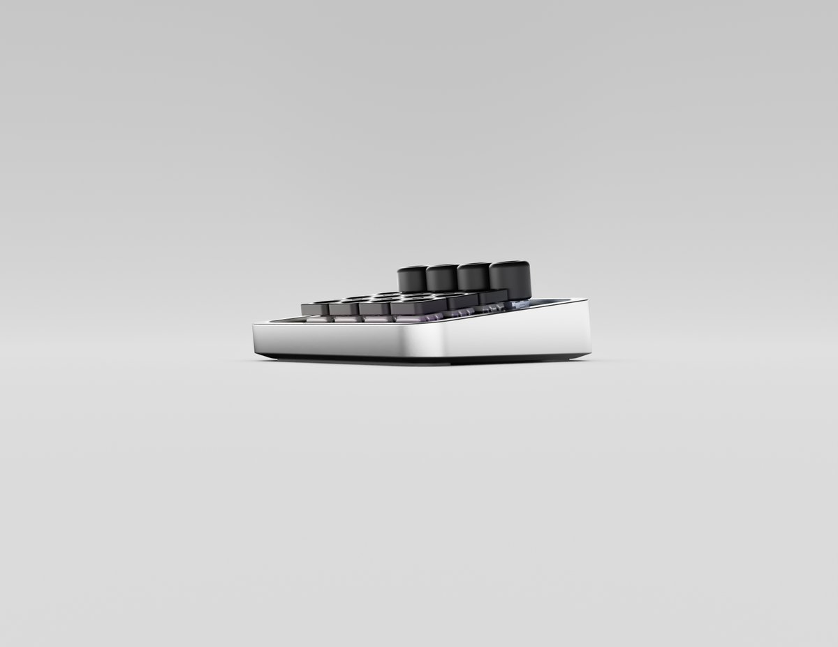 amineismehdi's tweet photo. I built and designed a modular user interface device as solo engineer. Aluminium.

▶️ This is the TuneGrid: layout with 4 knobs and 12 buttons, ideally made for audio and sound workflows.

The philosophy is having a growing portfolio of swappable layout modules for different use cases.

@buildinpublic @SoundCloud