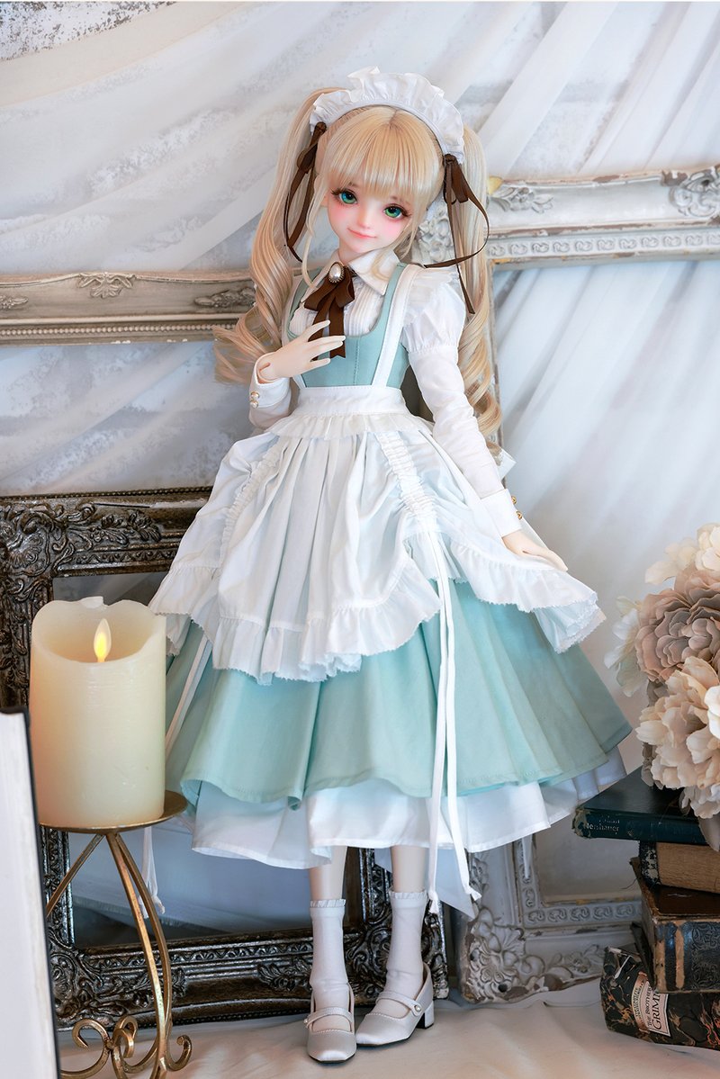 DOLKSTATION's tweet photo. 【DOLK×Asleep Eidolon】
DOLKコラボ限定！クラシカルメイド悠希の抽選締切は明日です！

➡https://t.co/fNT0xU5utY

本コラボ限定で、悠希のボディにSDサイズ相当の『AE-F-59 Girl Body』を特別採用。お迎え後も様々なドレスを着こなせる特別仕様となっています。

明日 23:59 抽選締切！ https://t.co/z0lpa84vqV