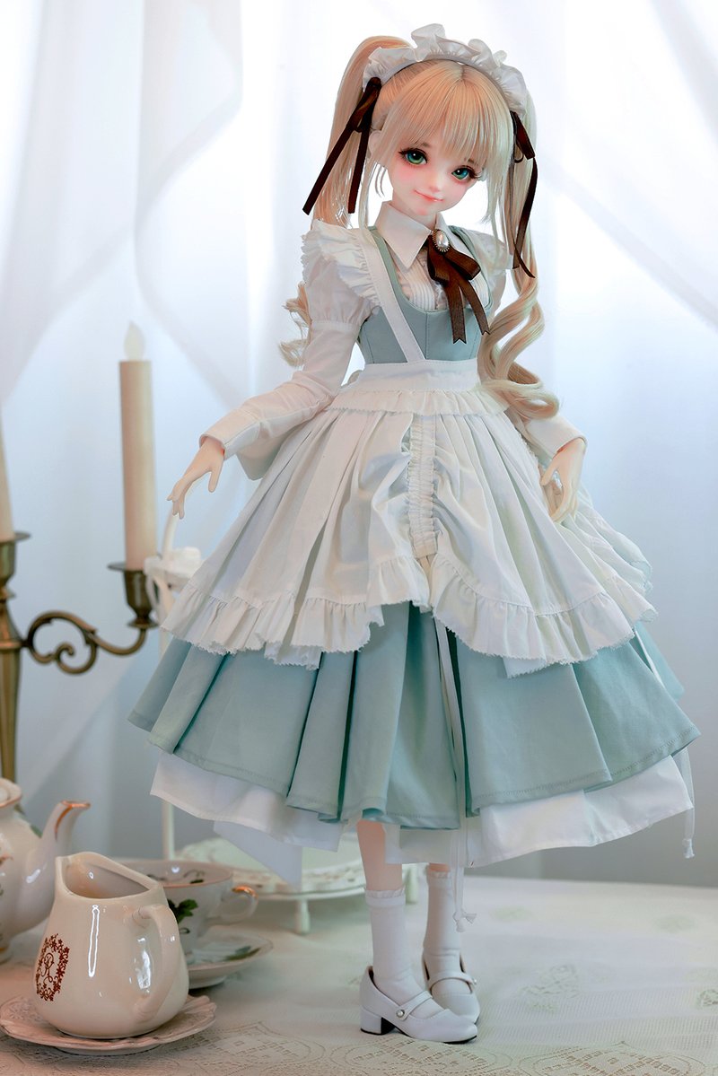 DOLKSTATION's tweet photo. 【DOLK×Asleep Eidolon】
DOLKコラボ限定！クラシカルメイド悠希の抽選締切は明日です！

➡https://t.co/fNT0xU5utY

本コラボ限定で、悠希のボディにSDサイズ相当の『AE-F-59 Girl Body』を特別採用。お迎え後も様々なドレスを着こなせる特別仕様となっています。

明日 23:59 抽選締切！ https://t.co/z0lpa84vqV
