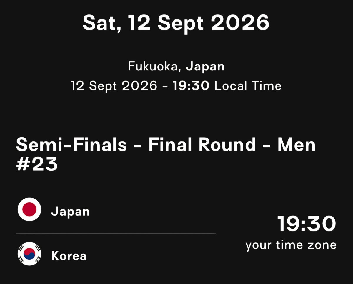 marico0304's tweet photo. バレーボールアジア選手権2026@北九州🏐
男子準決勝がフジテレビで放送中📺

近年の韓国はスポーツ全般で低迷していますが、底を打って復活の兆しがあります🇰🇷

来場のブラン監督が率いる天安現代キャピタル・スカイウォーカーズから7ホ・スボン選手(OH)、5パク・キョンミン選手(L)が出場してて要注意 https://t.co/ECEdfvpsxm