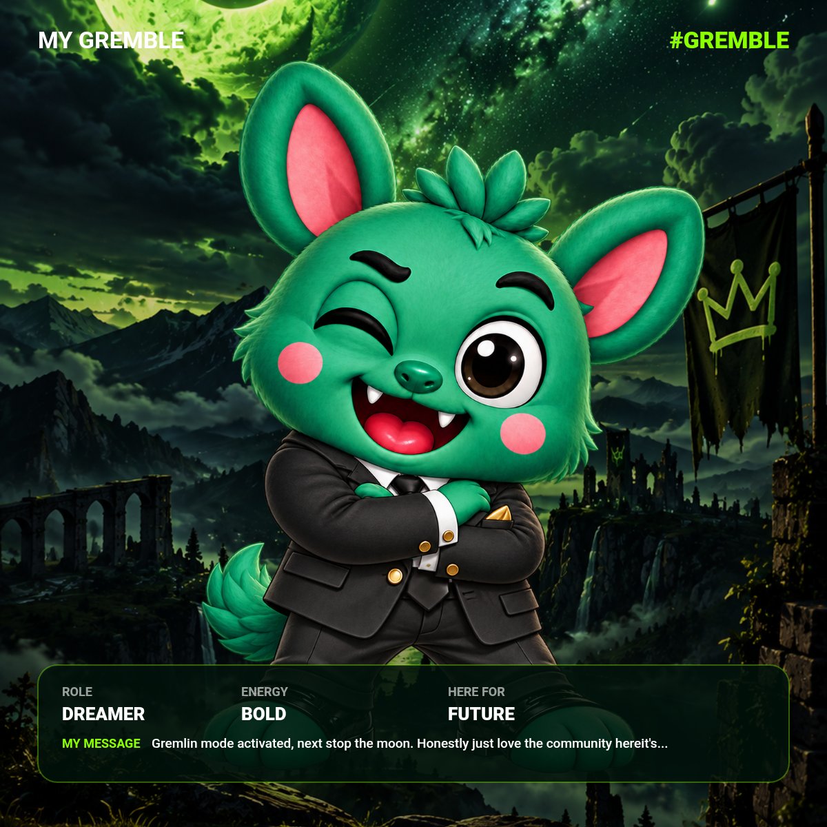 Henxhood's tweet photo. My Gremble card #GrembleCoin
A dreamer , A achiever , Believe in @GrembleCoin ππ€πββοΈ https://t.co/4Jw8YaYdb8