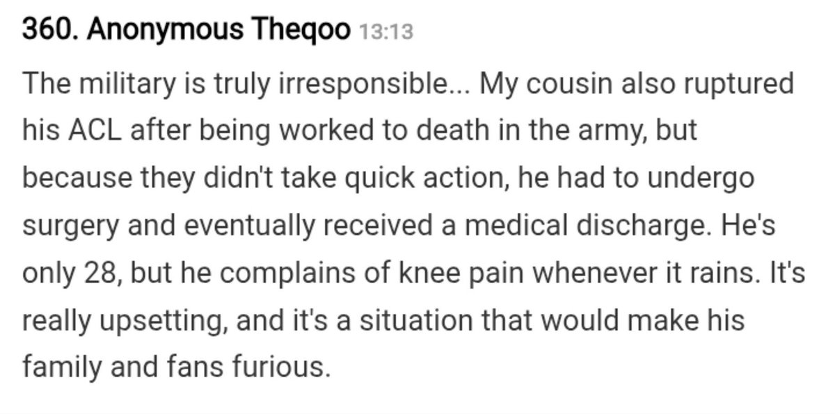 softlyshakespe1's tweet photo. So this has been an issue in the military, people getting injured for fckass forced conscription. https://t.co/lB6pQozaez