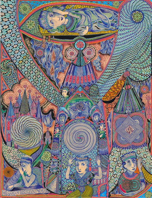 twistopherrobin's tweet photo. #JustinDuerr #ArtBrut #OutsiderArt "No one remembers how to think these thoughts" 2015 https://t.co/A6puGbtxaw