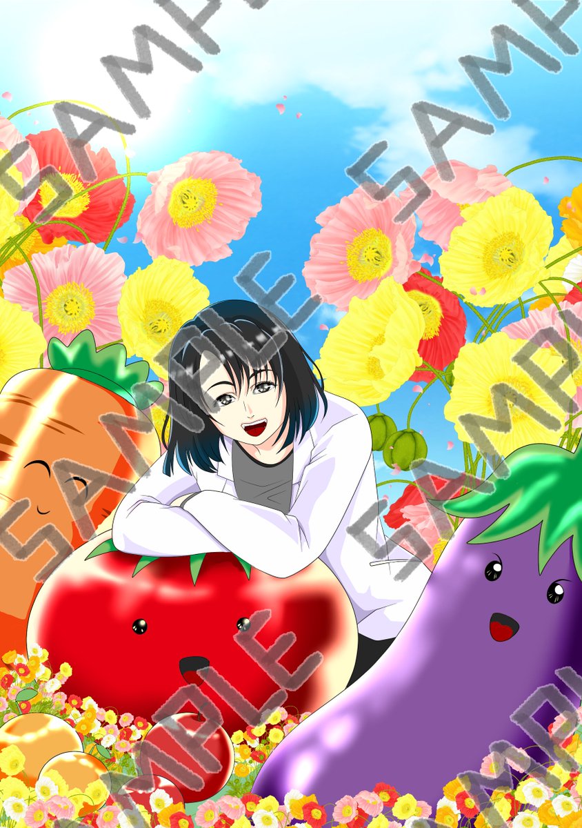 tokitotyu's tweet photo. アイコンのご依頼いただいたんです〜！
掲載許可いただいたので投稿しちゃいま( *> <)ﾉ□

全おまかせだったので、ほうじ茶の独断と偏見で超メルヘンにしておきました！トマトちゃんがお気に入り！

ありがとうございました〜！ https://t.co/R6PoeEz7xG