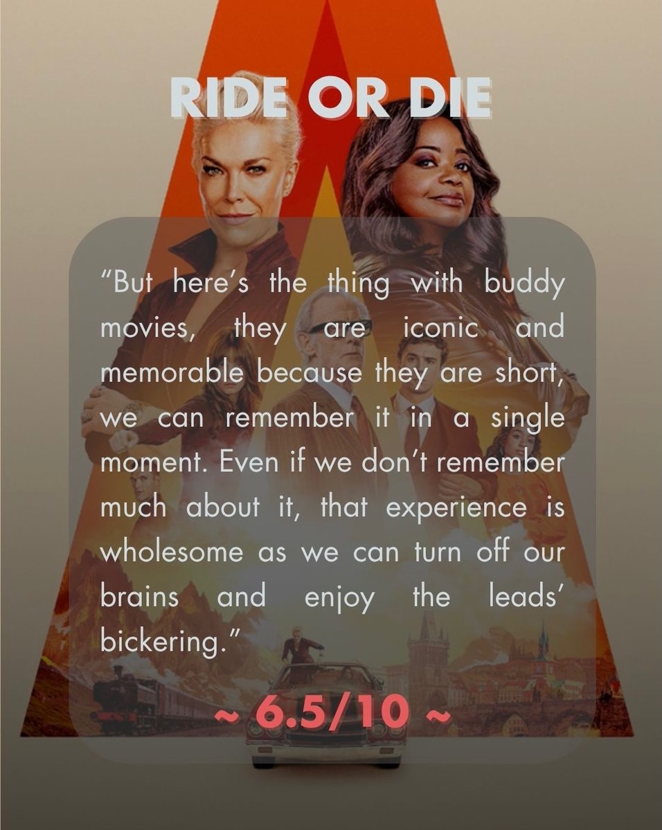 devilma24805927's tweet photo. If Ride or Die were a movie, it would be unforgettable. Hannah Waddingham shines as a larger-than-life female spy, while Octavia Spencer brings perfect comedic timing and vulnerability. Together, they make friendship the heart of the show. https://t.co/nCA7yxPDQR