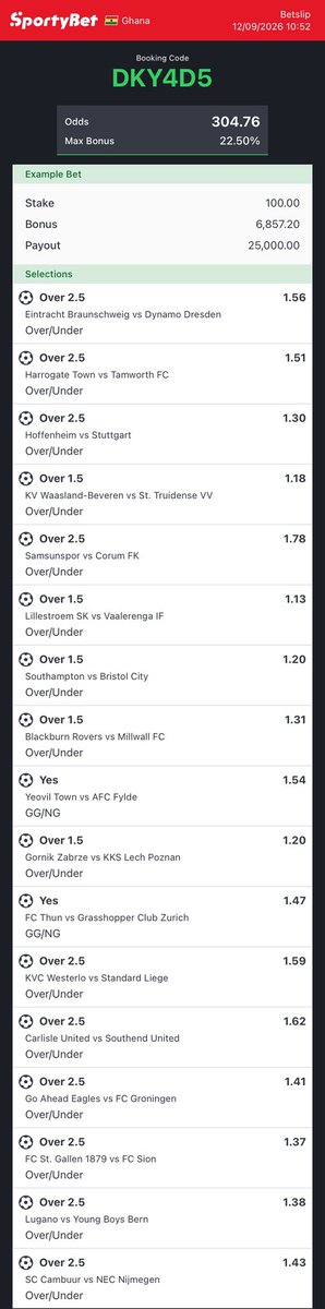 xi6th's tweet photo. Sportybet
Msport

300 Odds https://t.co/fMvfn6dtek