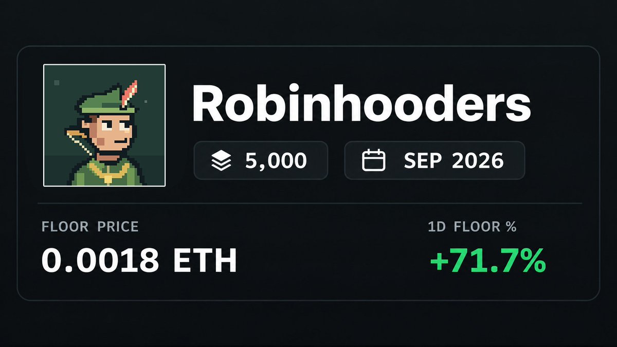 robinhoodersNFT's tweet photo. Higher! 🏹

True believers will win. https://t.co/45IBlpekMS
