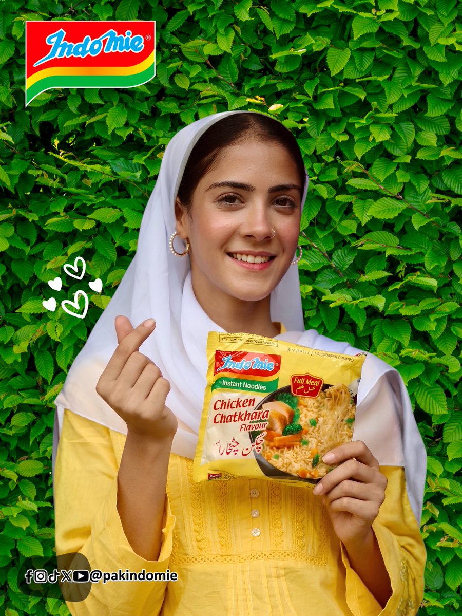 pakindomie's tweet photo. Enjoy Indomie Instant Noodles in 3 delicious flavours — Chicken Chatkhara, Meat Masala, and Lemon Tarka. 🍜

A full meal pack for just Rs. 90, ready in only 3 minutes. 💛

Indomie — truly Sab Ki Pasand 🇵🇰

#MadeInPakistan #IndomiePakistan #pakindomie #InstantNoodles #SabKiPasand https://t.co/NpMrZvCopp