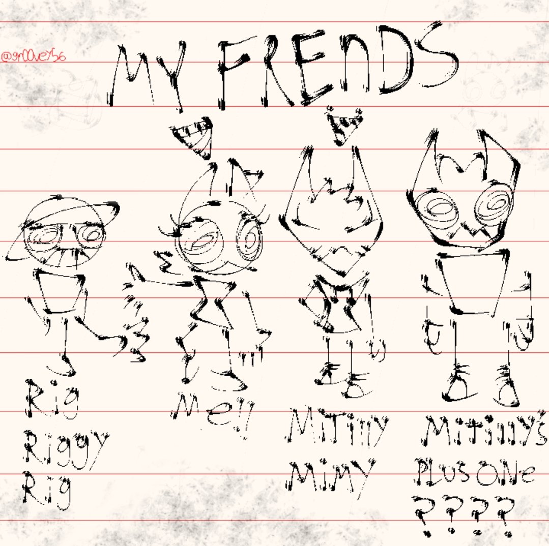 gr00vey56's tweet photo. Jonna's friends and artstyle https://t.co/wSuXEpXW6r