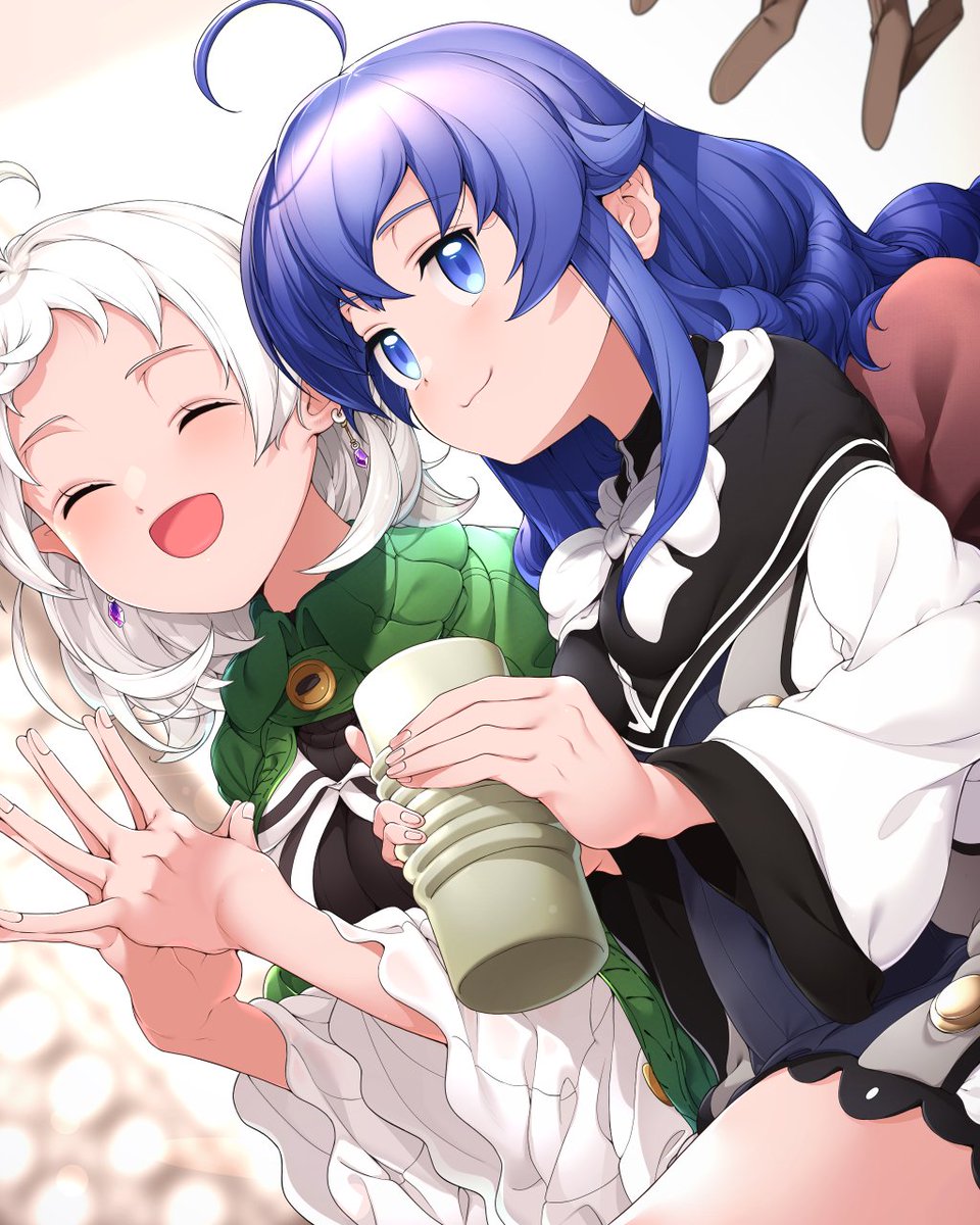 KigiriGames's tweet photo. 無職転生。
ロキシー先生＆シルフィ https://t.co/zIZlWNasx7
