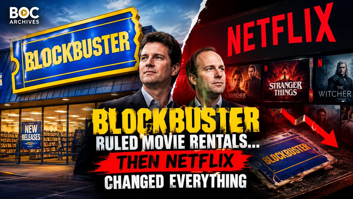 BasilOgodo's tweet photo. Before Netflix Was Blockbuster.

What happened to Blockbuster?

Watch the video below 👇🏿 https://t.co/2fUK7qbwhh
