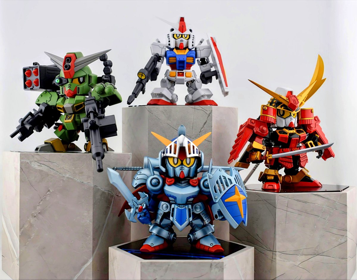 sui4121's tweet photo. 『SDガンダムワールド』完成しました。

子供の頃夢中になって、ガンダムにハマるきっかけにもなったSDガンダムを今のスキルで作ってみました。

SDガンダム外伝、SD戦国伝、SDコマンド戦記、ノーマルワールドからそれぞれ代表機に参加して貰いました。
#SDガンダム https://t.co/We699G9FNV