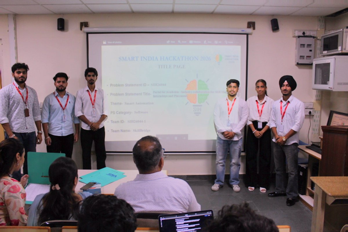 GnaUniversity's tweet photo. #GNAUniversity organized #SIH2026 as part of the Government of India’s flagship initiative, the Smart India Hackathon.
#SmartIndiaHackathon #Hackathon2026 #Innovation #StudentInnovation #Entrepreneurship #TechForGood #FutureLeaders #AI #MachineLearning #Robotics #Automation https://t.co/CoMsjtk2gt