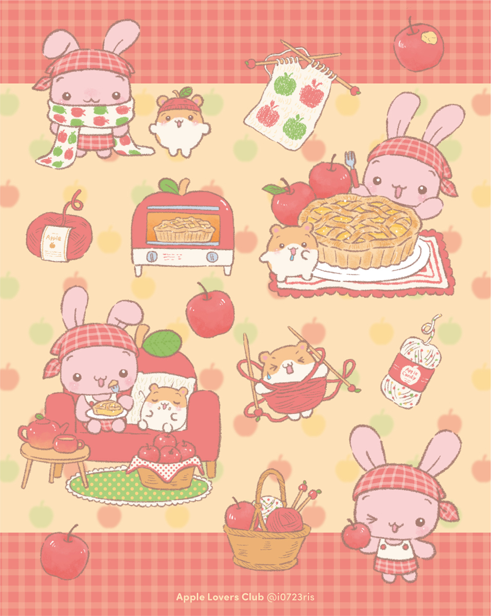 i0723ris's tweet photo. 🍎🐰🐹🍎 https://t.co/PHA1xc1m3n