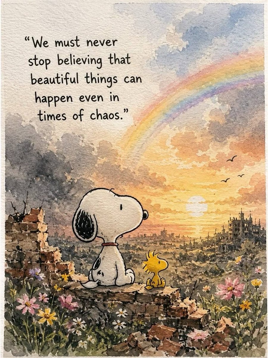 ramblingsloa's tweet photo. We must never stop believing that beautiful things can happen
Even in times of chaos. https://t.co/DudV6cazM2