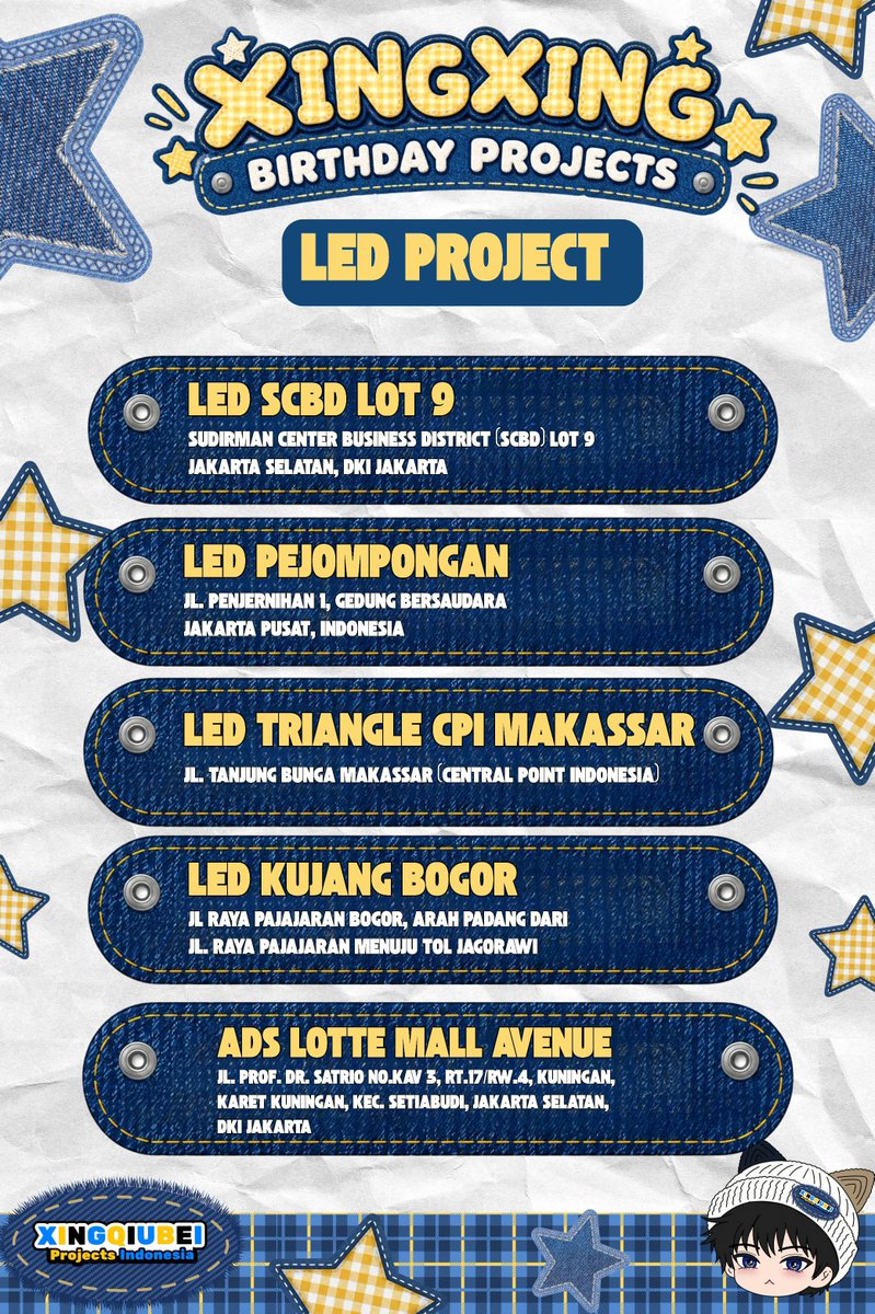 XQB_INAProject's tweet photo. 🦋 #27thShineWithXingmi 🦋

​✨ FINDING TO XINGMI ✨

Siap-siap buat hunt spot LED kita ya! 

Setelah 3  LED kemarin akan ada 5 lokasi yang bakal tayang lagi di Jakarta, Bogor, dan Makassar. Jangan lupa sempetin mampir, ambil foto/video, dan tag XQB INA project yaa... 

Untuk more detail dan info tanggal penayangan akan di informasikan nanti. So stay tune terus!

#EliotHuang #HuangXing #黄星 #黄星Eliot