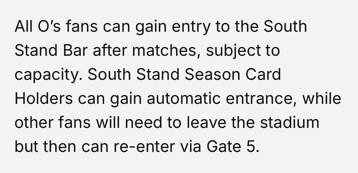 Crosspjc's tweet photo. @michaelradztheO @leytonorientfc It sounds like they are handing out on entry.  Not sure how they are going to police this 😂 https://t.co/JMw7NlLd8z