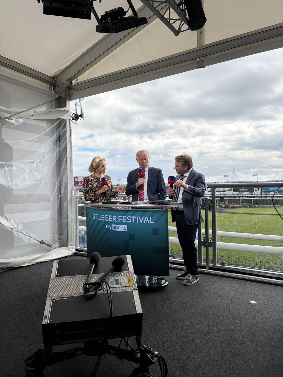 AtTheRaces's tweet photo. And we’re live! 📺

Join @skysportsAlexH, @McGracing and Seb Sanders as we build up to Betfred St Leger day - live on @SkySportsRacing! https://t.co/nQXnLiyjkt