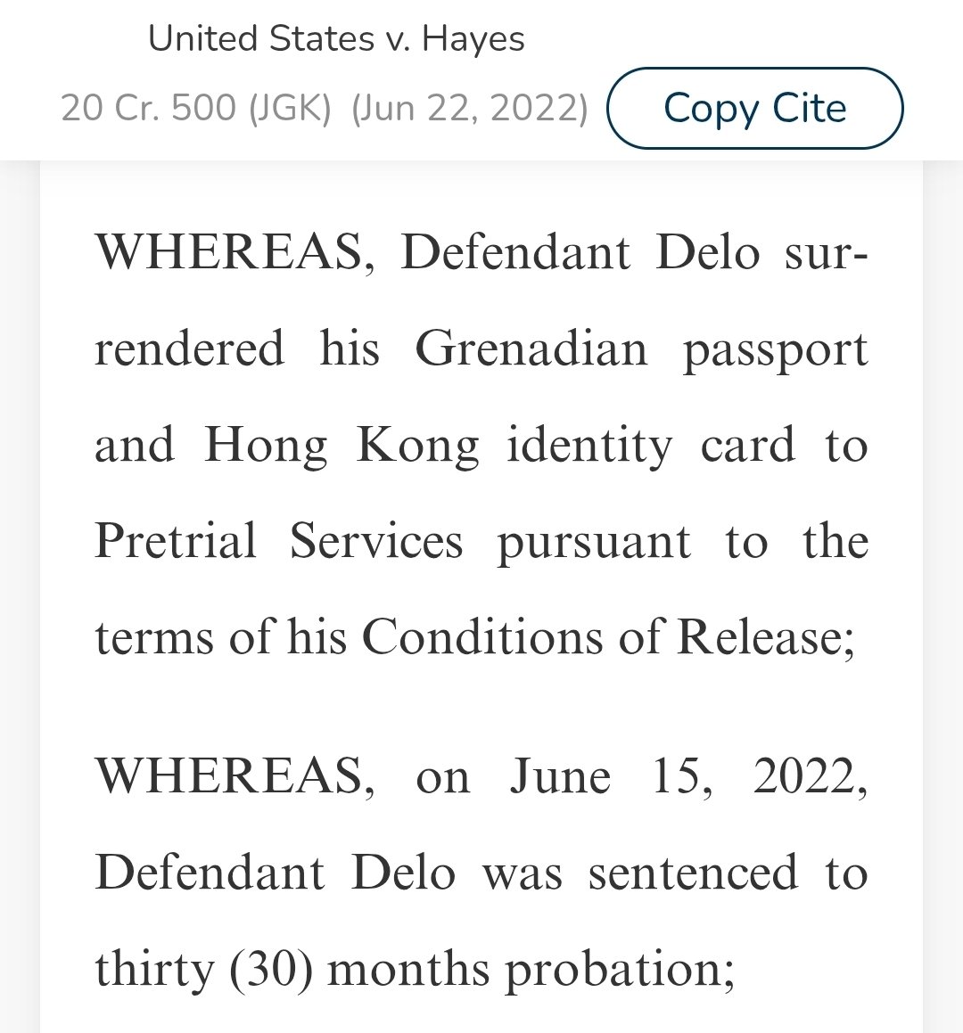 OneFinanceGuy's tweet photo. Ben Delo also lived in Grenada (on top of Bermuda and Hong Kong). And had a Grenada passport. Which was confiscated for months by the court in the US at pre-trial. He had a bank account in a Chinese bank. And China waives visas for Grenada passports unlike for British passports. https://t.co/zpjailnCnM