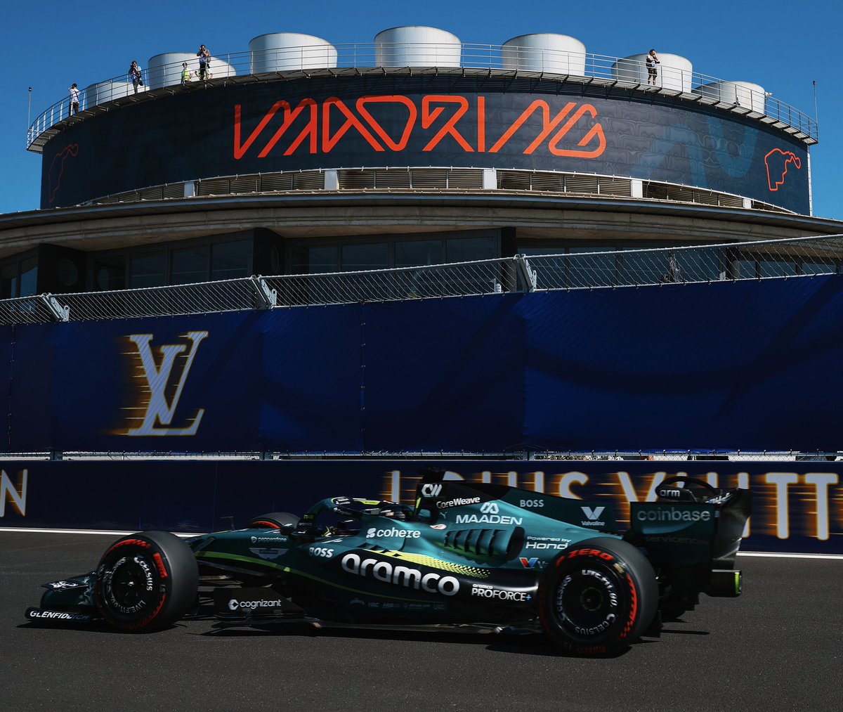 AstonMartinF1's tweet photo. 📍 Madrid. 

#SpanishGP https://t.co/XhTs9JSCy8