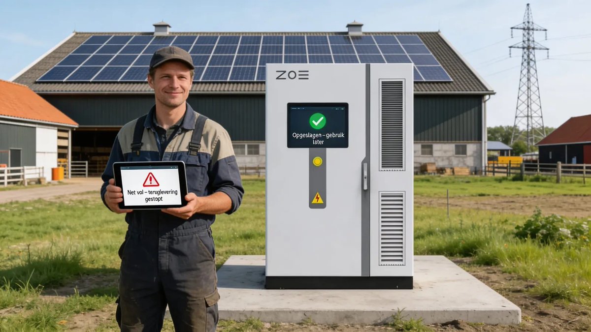 VendelWill88635's tweet photo. 🧾 Terugleverkosten de hoogte in? Boer lost het op met 50 kWh batterij (praktijkvoorbeelden) https://t.co/2n6wsh5eo5 #teruglevering #saldering #batterij #ZOE-BESS https://t.co/WyRnBZjF6w