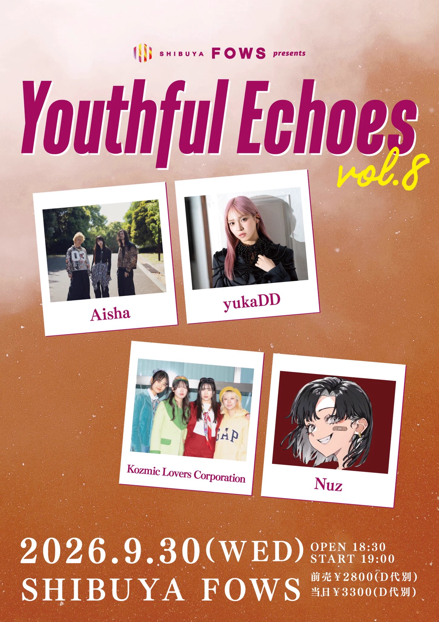 Nuz@9/30 渋谷FOWS on X: 