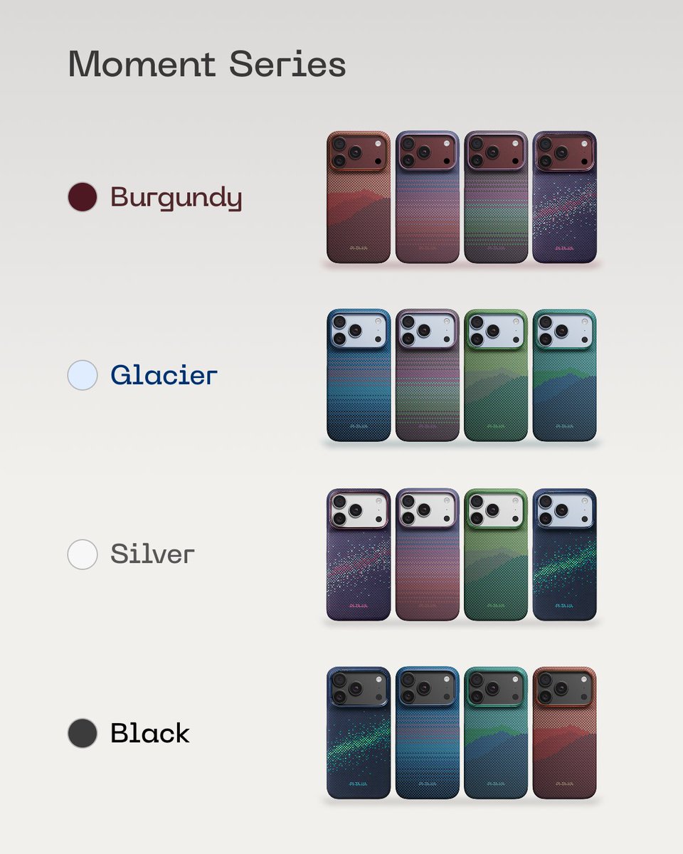 PitakaGallery's tweet photo. iPhone 18 Pro color × PITAKA weave.
Now choosing just got a lot harder, which combo gets your vote?

#pitaka https://t.co/W0LB8Y936b