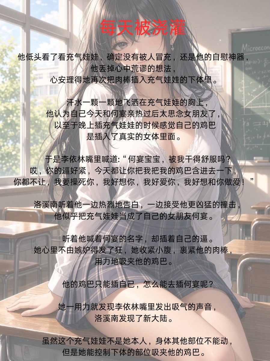 xilmfy's tweet photo. 📚：每天被浇灌
🌴：男女 高黄 校园
🍄 洛溪南心跳又开始加速了，李依林打完篮球坐在她的前面，男生浑身散发着一股热腾腾的汗味，清春活力。他长得阳光帅气，手里握着玻璃水杯，由于刚刚打完篮球，他正大口大口地灌水。

　凸起的喉结随着水灌入喉咙而上下滚动，她看得喉头一紧，感觉自己也渴了。 https://t.co/sFy3OUCOXa
