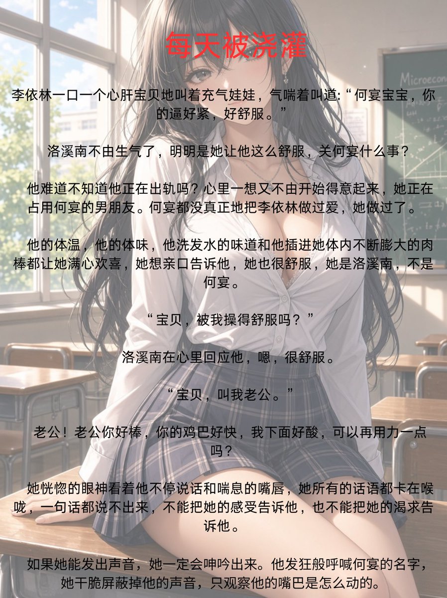 xilmfy's tweet photo. 📚：每天被浇灌
🌴：男女 高黄 校园
🍄 洛溪南心跳又开始加速了，李依林打完篮球坐在她的前面，男生浑身散发着一股热腾腾的汗味，清春活力。他长得阳光帅气，手里握着玻璃水杯，由于刚刚打完篮球，他正大口大口地灌水。

　凸起的喉结随着水灌入喉咙而上下滚动，她看得喉头一紧，感觉自己也渴了。 https://t.co/sFy3OUCOXa
