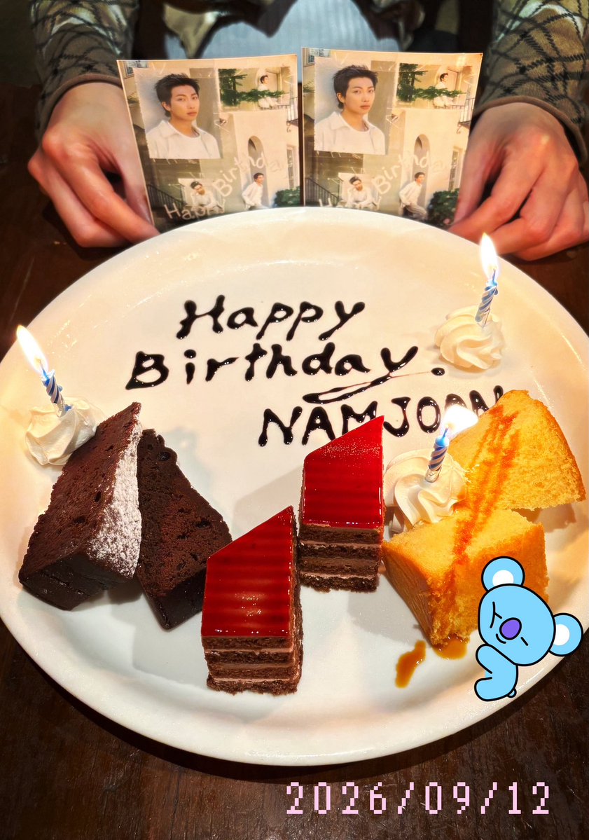 cmjm_star's tweet photo. ナムー♡お誕生日おめでとう🍰🫶
聡明でいて少年なナム♡
穏やかで幸せな1年になりますよーに♡あいしてるよー🫶

#HAPPYRMDAY https://t.co/hDiI88hsMB