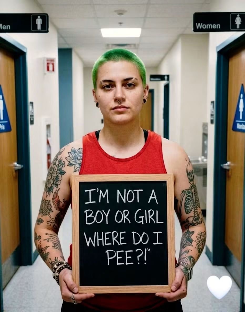 madisonclaccy9's tweet photo. I'm Not a Boy or Girl where Do I Pee 🤔🧐 https://t.co/wkhPQmRbKK