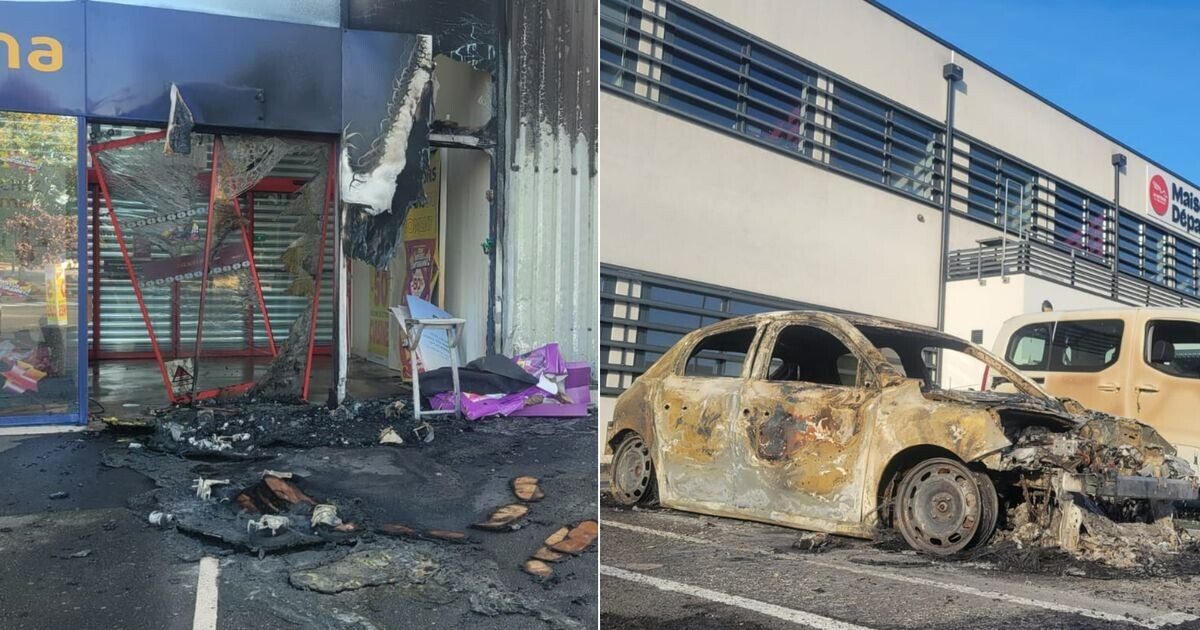 icimayenne's tweet photo. Magasin incendié, voitures calcinées, vitres cassées : nuit agitée dans le quartier Saint-Nicolas à Laval ➡️ https://t.co/q02NDxX5fq https://t.co/PTW8e65Qo8