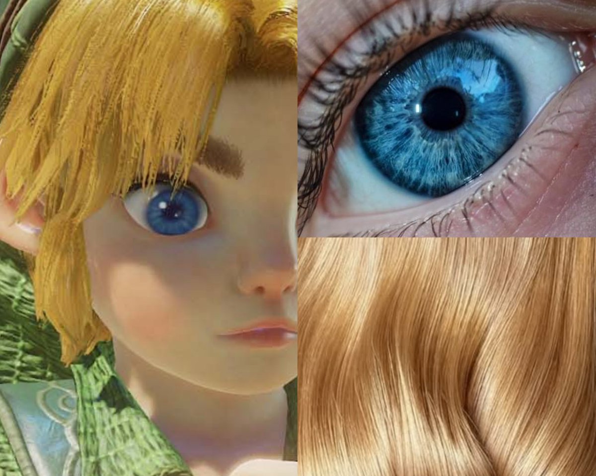 zaeluneth's tweet photo. And now, my real-life colour headcanons for the Links:

Wild: ice-blue eyes + honey-blonde hair

Sky: deep-blue eyes + dark golden-blonde hair

Twilight: steel-blue eyes + dark ash blonde hair

Time: clear-blue eyes + golden-blonde hair

#tloz #link https://t.co/7tSaWzjUQD