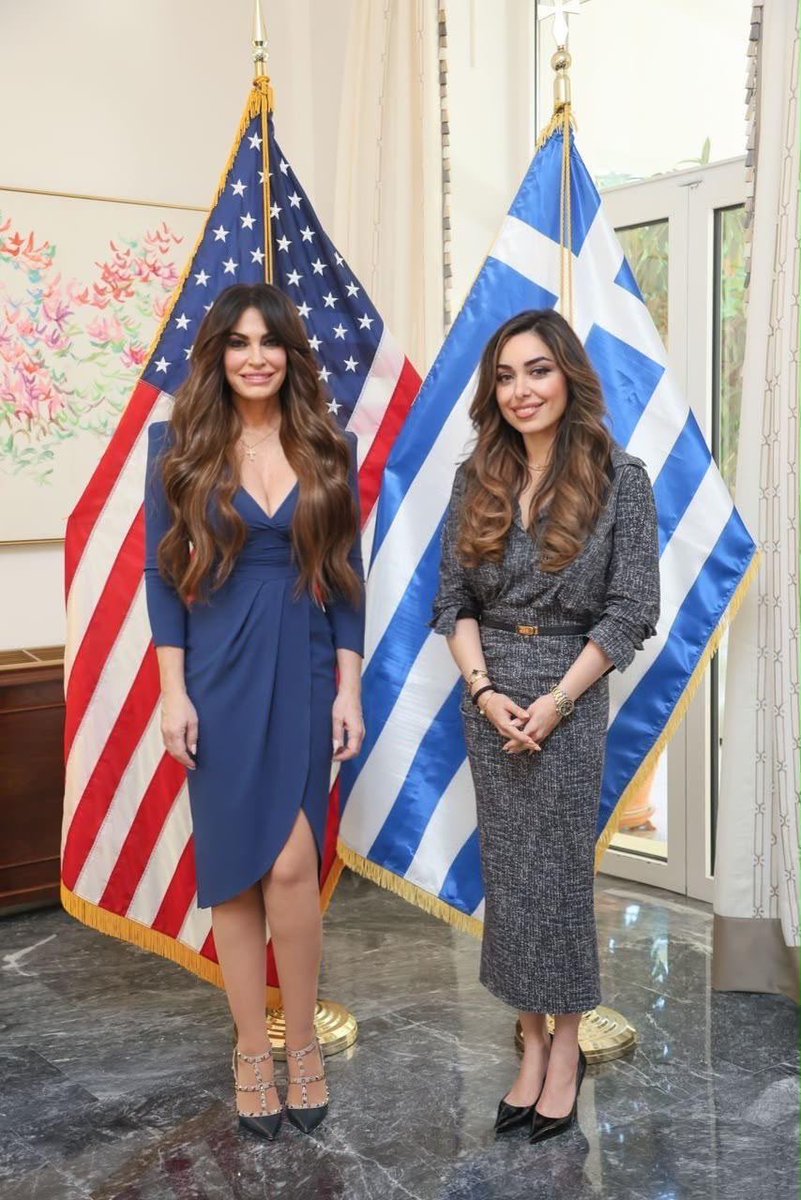 USAmbassadorGR's tweet photo. It was wonderful to welcome @AsstSecStateCA Mora Namdar to Greece this week! We discussed the strength of the U.S.-Greece partnership and the important work we are doing with our exceptional Greek partners to protect American citizens, strengthen border security, and advance our law enforcement cooperation. 🇺🇸🇬🇷