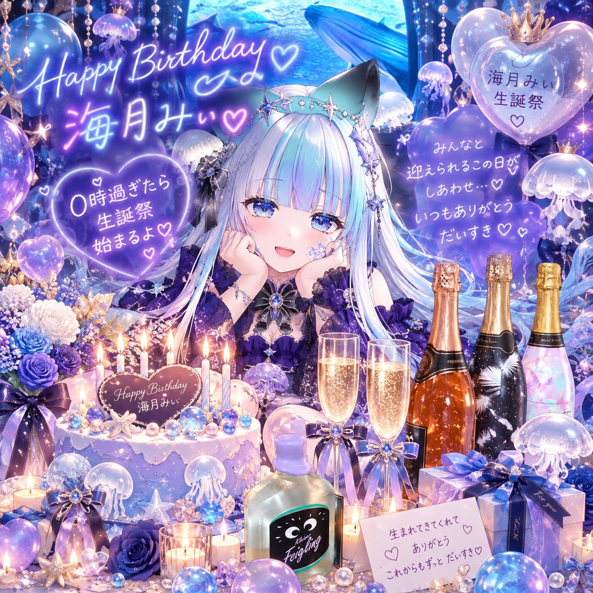 n5h2ar's tweet photo. 0時過ぎたらお誕生日🥰🫶
清楚女子会やりながら迎えれるの楽しみ✨今日は金粉入りのシャンパン等も用意した🥰
明日のお昼はお誕生日チェキしようと思ってる✨
#REALITY #REALITYきみの推しにして https://t.co/XZDGiKSEgZ