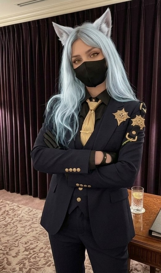 Noelle_Nanase's tweet photo. Severian Lowell from Zenless Zone Zero says this: Public Security Commissioner Severian Lowell, Criminal Investigation Department. Skip the pleasantries—give me the status. Special Task Force, you did well in the last joint op. But let’s be clear: breaching without backup was reckless. You're all suspended for two days. Consider it mandatory paid administrative leave. Go home and get some sleep.

#cosplay
#zenlesszonezero
#zzzero
#SeverianLowell
#Severian