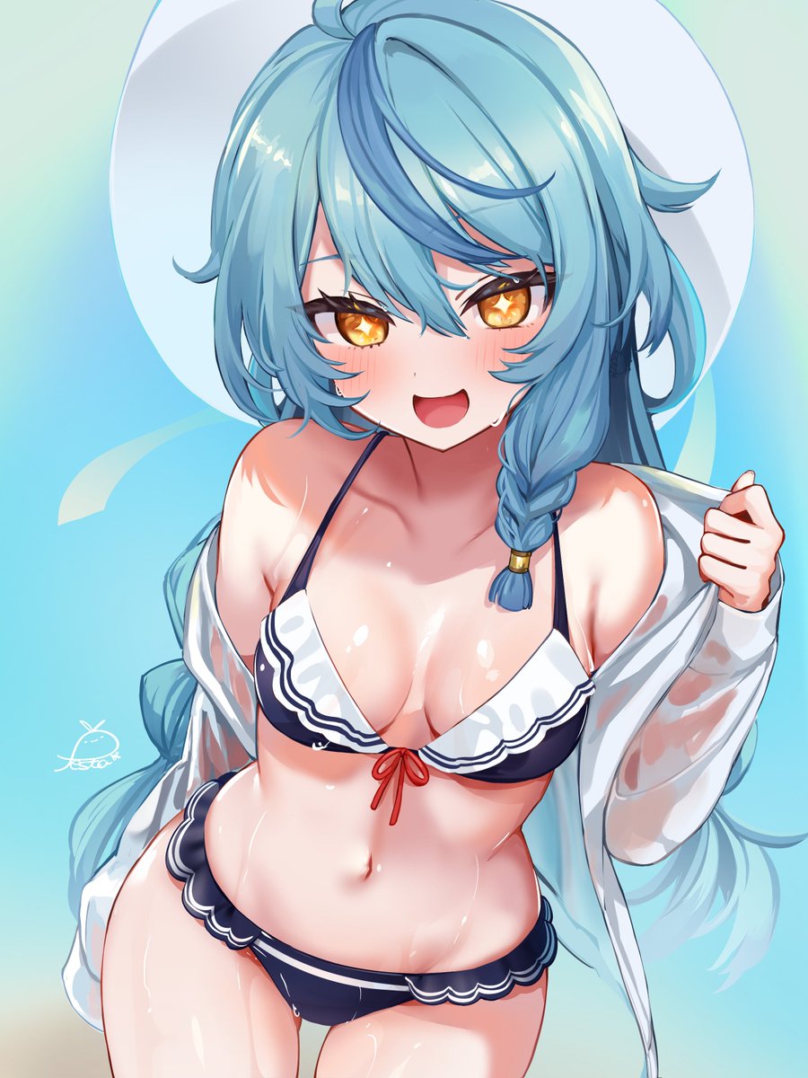 coro11307070's tweet photo. なななななんとぉ〜？
夏が来たぁ！🌊

#珠乃イラスト https://t.co/JGCT08fzqG