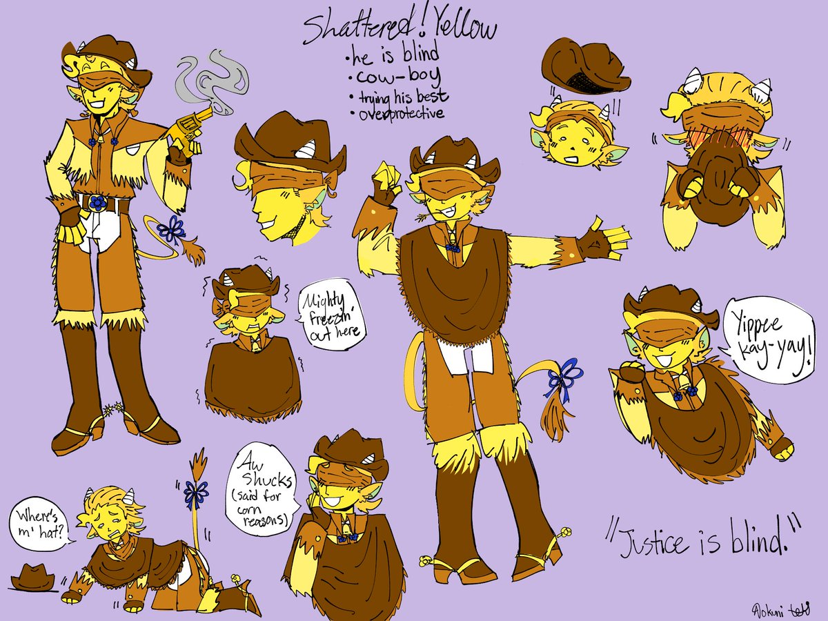 aokunijo's tweet photo. shattered runes yellow... aint he cute

poncho for warmth
#deltarune #yellowdeltarune #shatteredrunes #yellow https://t.co/wVuhq3JfN6