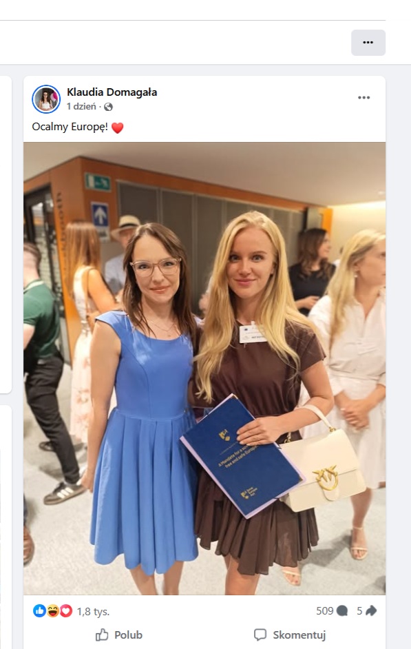 Gajus_Marcius's tweet photo. 1/2 Naprawdę, za mało mówi się o umysłowym upośledzeniu pokaźnej części polskiej prawicy, polegającym na przemożnej potrzebie uczestniczenia we wszelkiego rodzaju ideologicznych międzynarodówkach (w nadziei na pogłaskanie przez Białego Pana).

Wuj tam, że holenderska blondyna robi za pas transmisyjny propagandy Moskwy, a na bezpieczeństwo Polski ma totalnie wyjebane - no przecież trzeba Holandię, Francję i Hiszpanię ratować przed holenderskimi, francuskimi i hiszpańskimi politykami.

Unijczycy i unijki - teoria podkowy at its finest (...)

Ciekawostką jest, że czym bardziej takie środowiska interesy Polski mają w piździe - tym bardziej polski prawusek gotowy jest ocierać się im o nogawki, niczym kot o skarpetę właściciela trzymającego w dłoni wielki plaster szynki 😊.