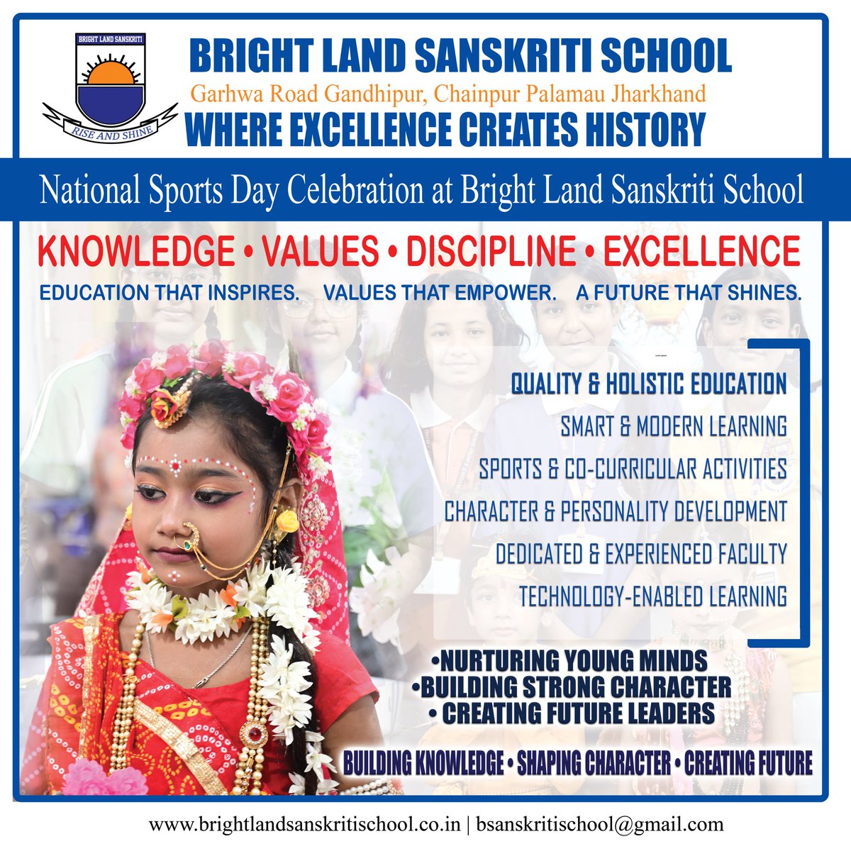 BrightLand79679's tweet photo. 🎓 BRIGHT LAND SANSKRITI SCHOOL🎓
Where Excellence Creates History
✨ Building Knowledge • Shaping Character • Creating Future Leaders
#BrightLandSanskritiSchool #WhereExcellenceCreatesHistory #QualityEducation #SmartLearning #HolisticEducation #EducationForFuture #SchoolLife https://t.co/ahnD4SCjgu