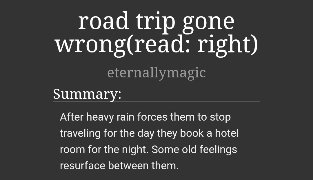 lodestarhwa's tweet photo. road trip gone wrong(read: right)
☆ oyaho, 4k, rated E
☆ link: https://t.co/pyeb79X0zg https://t.co/BtLFomOgpq