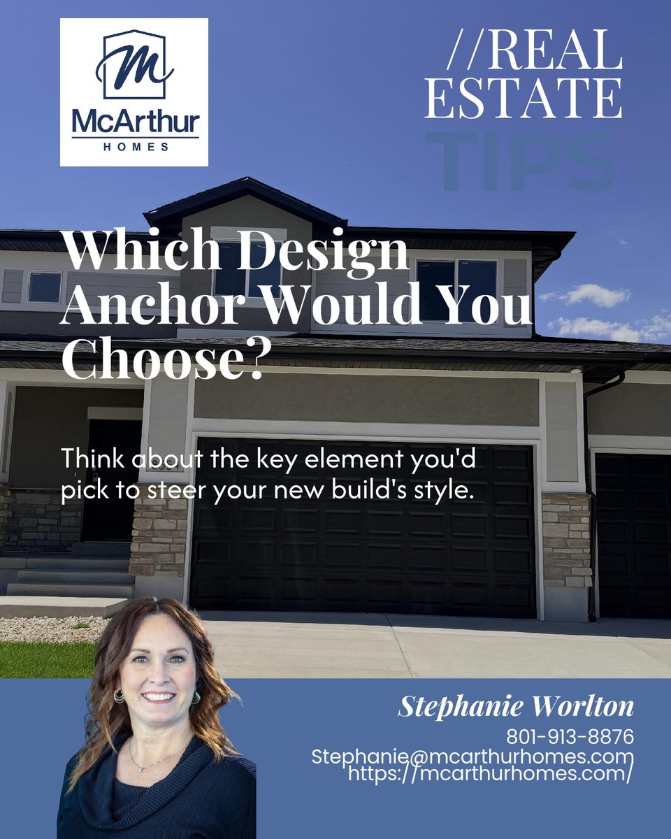 McArthurHomes's tweet photo. Anchoring your first few design choices shapes every finish in your Utah new build, clarity early means less overwhelm later.

Which design element would you pick as your anchor? https://t.co/hsUJNAIU52