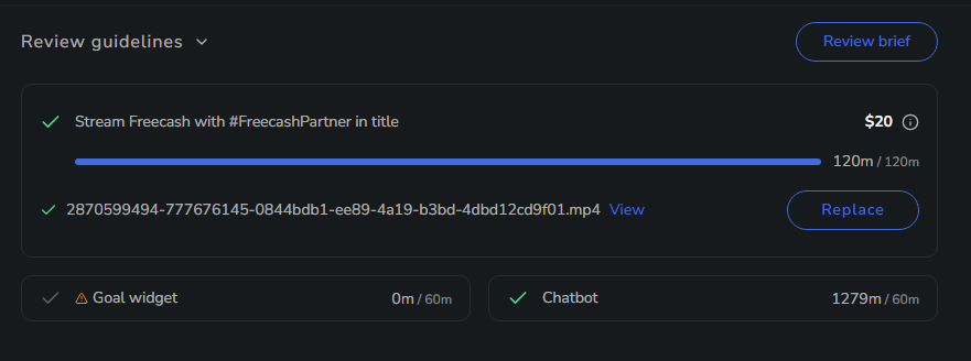jefewail's tweet photo. Hi @StreamElements 👋

I'm streaming in partnership with Freecash, but I can't get the Goal Widget to activate, even though it's visible in OBS. Is it possible to fix this please? Thanks in advance. https://t.co/YTrnyByWJA